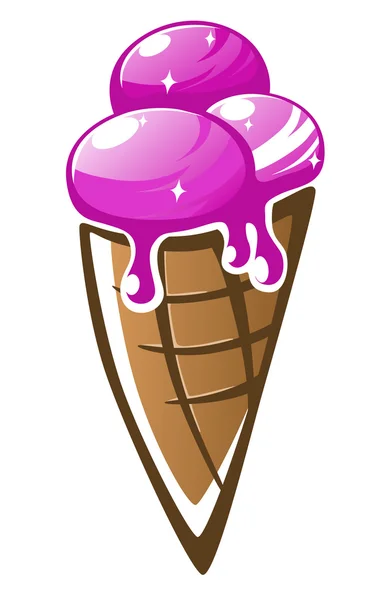 Vanilla Ice cream — Stock Vector