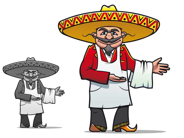 Chef mexicano — Vector de stock