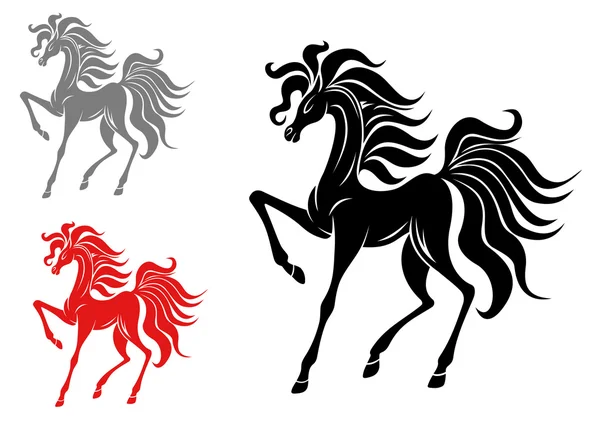 Häst maskotar — Stock vektor