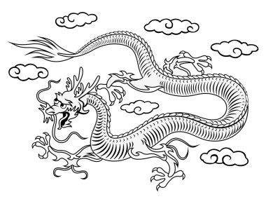 Oriental dragon clipart