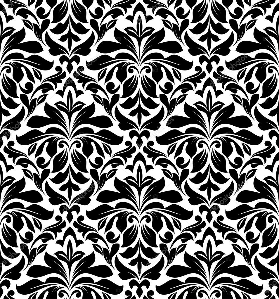 Damask seamless pattern Stock Vector Image by ©Seamartini #8043571