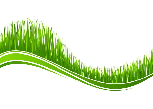 Grass wave background — Stock Vector