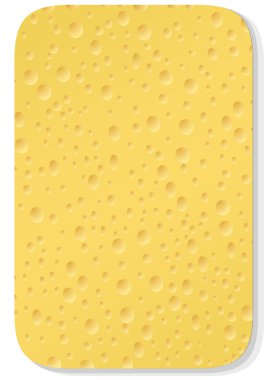 Yellow washing sponge clipart