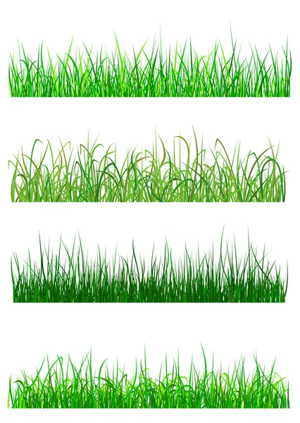 분야와 풀밭 잔디 패턴 — 스톡 벡터