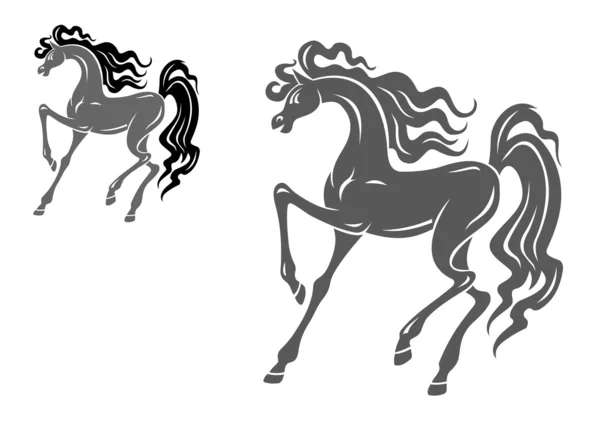 Šedý kůň — Stockový vektor