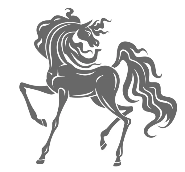 Серый жеребчик — стоковый вектор