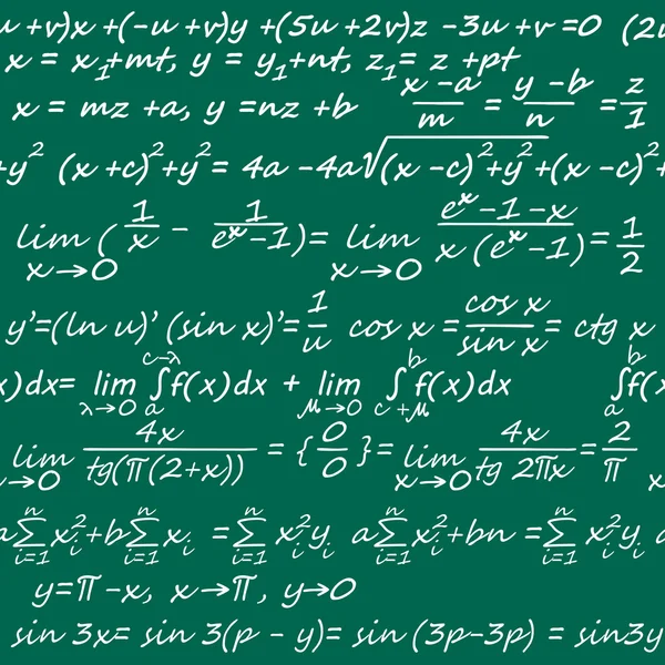 Matematica senza soluzione di continuità — Vettoriale Stock