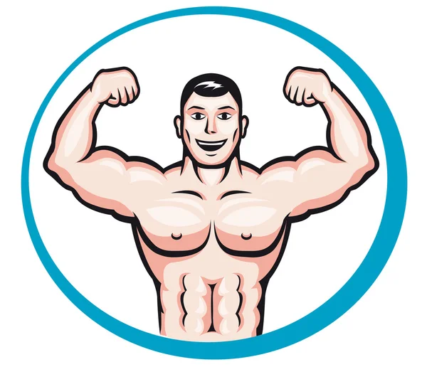 Buon bodybuilder — Vettoriale Stock