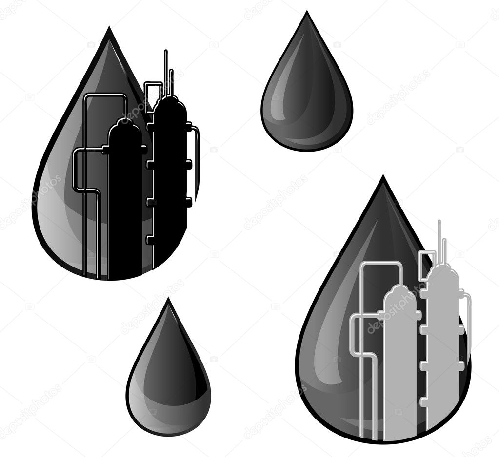 Oil and gasoline symbols