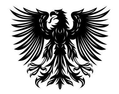 Black eagle clipart