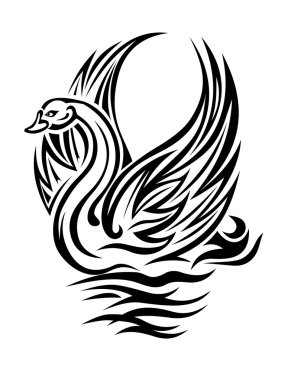 Swan bird clipart