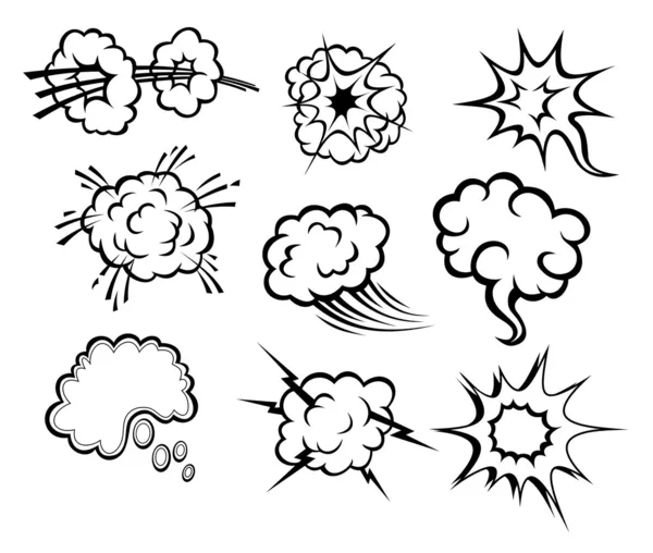 Mensaje burbujas y nubes — Archivo Imágenes Vectoriales