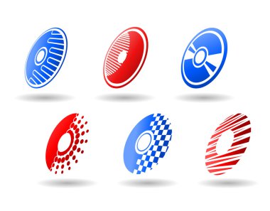 CD and DVD symbols clipart