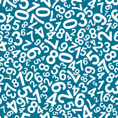 Seamless pattern with numbers clipart