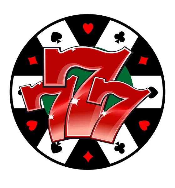 Symbol štěstí, kasino — Stockový vektor