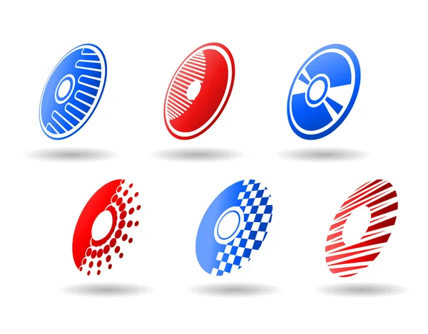 Symboles CD et DVD — Image vectorielle