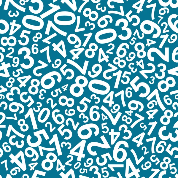 Seamless pattern with numbers — Stock Vector