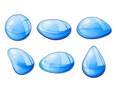 Closeup water drops clipart