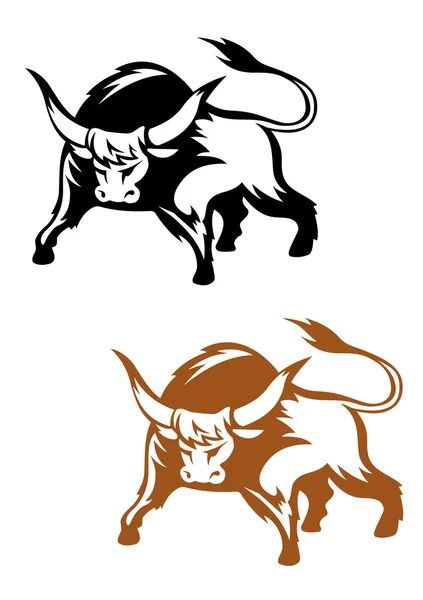 Divoké buffalo bull — Stockový vektor