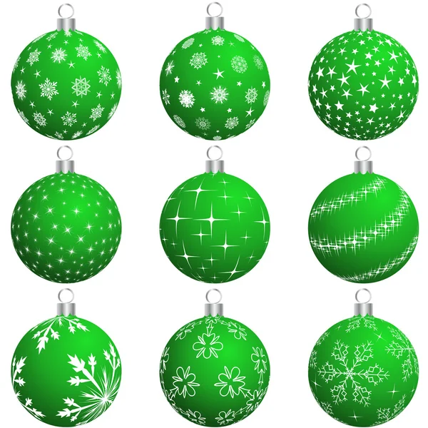 Sada vánoční koule — Stockový vektor