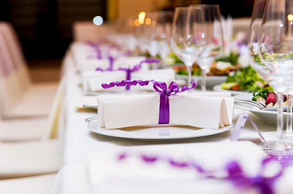 Bröllop bordsdekorationer — Stockfoto