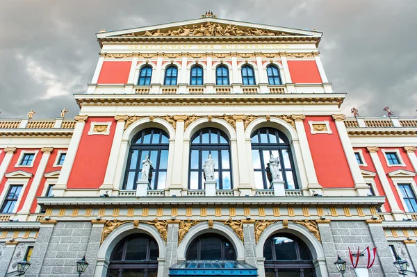 维也纳音乐协会 (著名维也纳音乐厅) — 图库照片