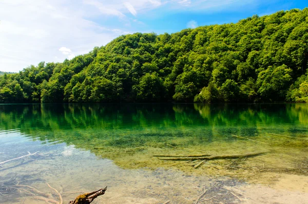 Plitvice झीलों क्रोएशिया में राष्ट्रीय उद्यान, सुंदर परिदृश्य — स्टॉक फ़ोटो, इमेज