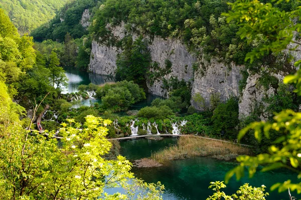 Schöne Landschaft. Plitvicer Seen Nationalpark in Kroatien — Stockfoto