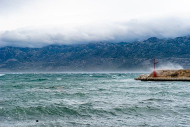 gökyüzü ve bulutlar dalgalar deniz ile