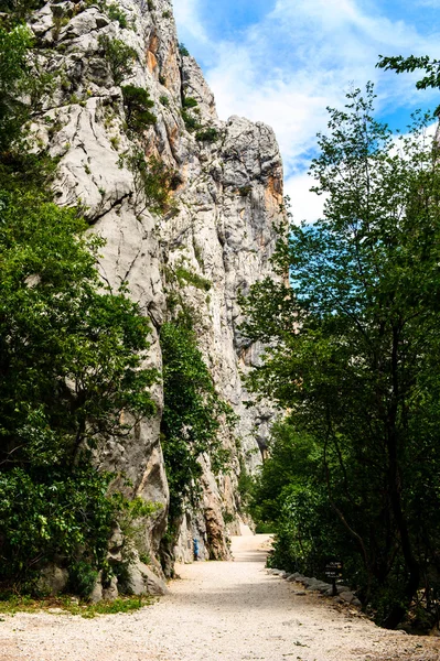 Γραφικό ορεινό τοπίο. Εθνικό Πάρκο Paklenica στην Κροατία — Φωτογραφία Αρχείου
