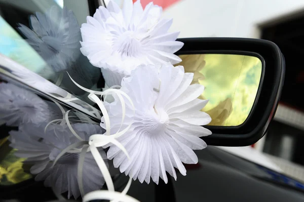 Matrimonio decorazione auto — Foto Stock