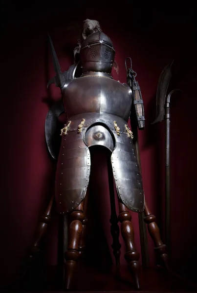 Armure et épée du guerrier médiéval — Photo