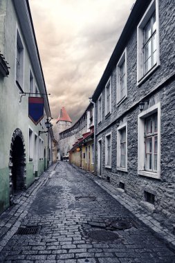 sokak eski Town, tallinn, Estonya