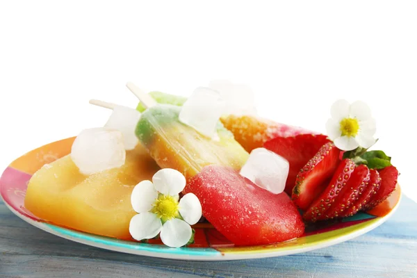 Mražené jahodové šťávy — Stock fotografie