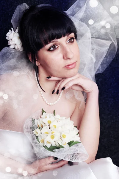 Bride with the bouquet — Stock Photo, Image