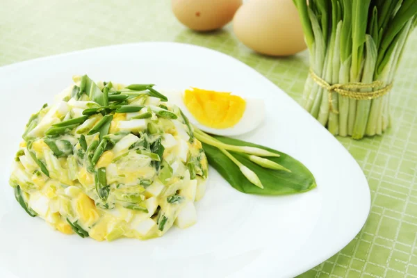 stock image Spring salad with eggs