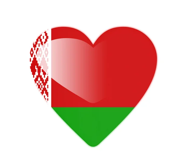 Флаг Андорры в форме сердца — стоковое фото