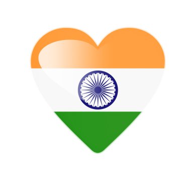 Hindistan 3d kalp şeklinde bayrağı