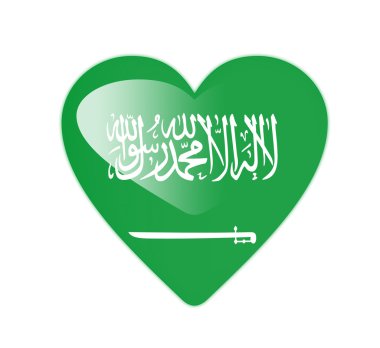 Suudi Arabistan 3D kalp şeklinde bayrak