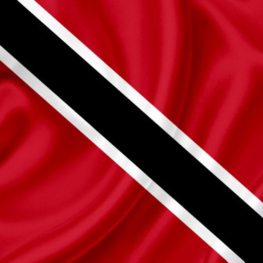 Trinidad ve tobago dalgalanan bayrak