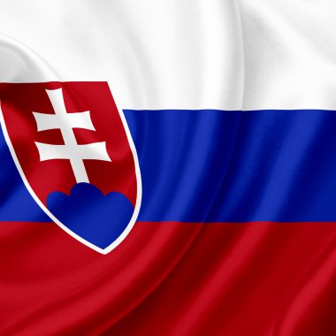 Slovakya dalgalanan bayrak