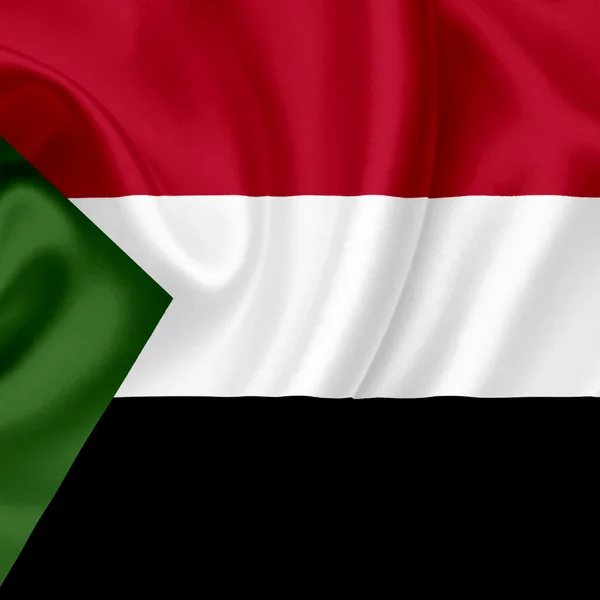 Sudan waving flag — Stock Photo, Image