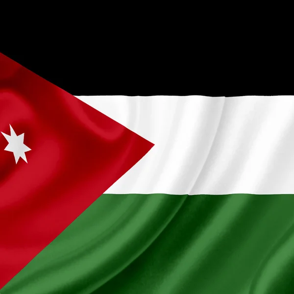 Jordan integetett zászló — Stock Fotó