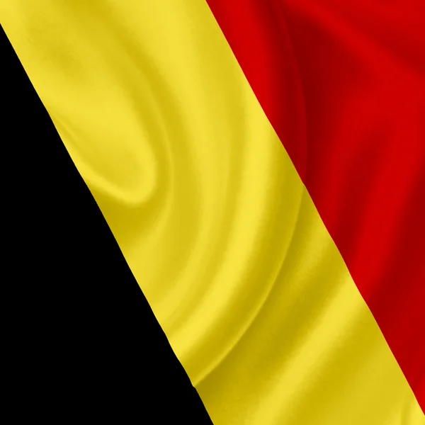 Bélgica ondeando bandera — Foto de Stock