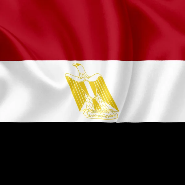 Ägypten schwenkt Flagge — Stockfoto