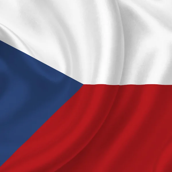 stock image Czech Republic waving flag