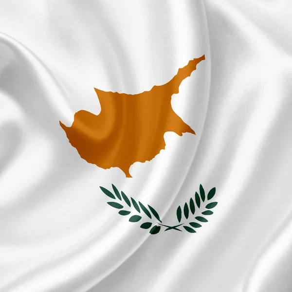 Cypr macha flagą — Zdjęcie stockowe
