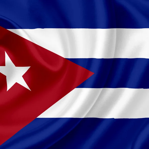 Cuba sventola bandiera — Foto Stock