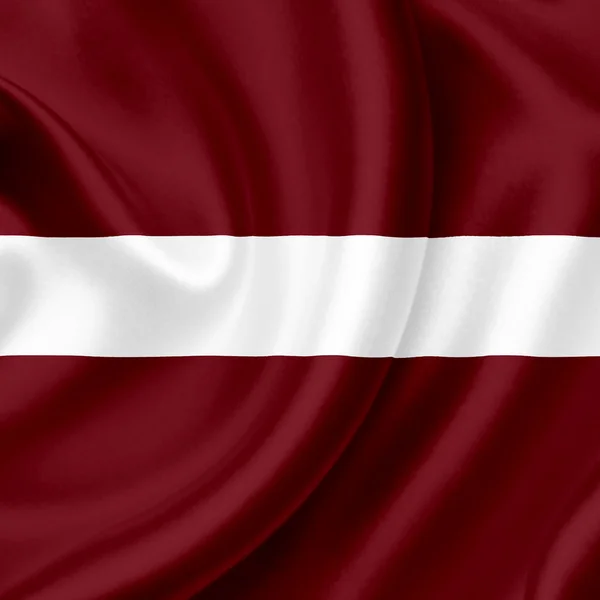 stock image Latvia waving flag