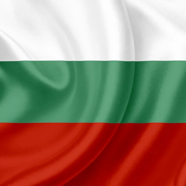 Bułgaria macha flagą — Zdjęcie stockowe